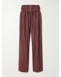 Chloé - Silk-Blend Wide-Leg Pants - Lyst