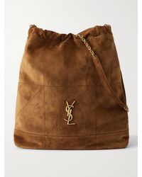 Saint Laurent - Sac Porté Épaule En Daim À Surpiqûres Jamie - Lyst