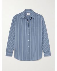 Leset - Yoshi Striped Cotton And Lyocell-Blend Poplin Shirt - Lyst
