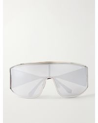 Loewe - Speed Shield Mask Metal Sunglasses - Lyst
