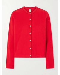 Flore Flore - Poppy Organic Cotton-Jersey Cardigan - Lyst