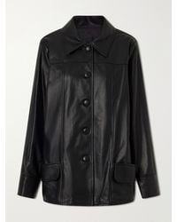 Anna Sui - Paneled Leather Jacket - Lyst