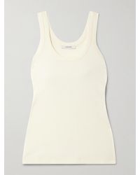 Lemaire - Ribbed Cotton Tank Top - Lyst