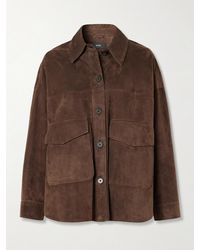 Arma - Kaylee Oversized Paneled Suede Jacket - Lyst
