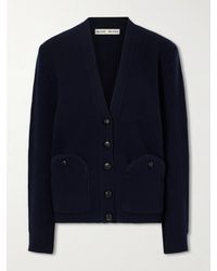 Blazé Milano - Ribbed Wool And Cashmere-Blend Cardigan - Lyst