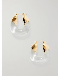 Lizzie Fortunato - Plated And Resin Hoop Earrings - Lyst