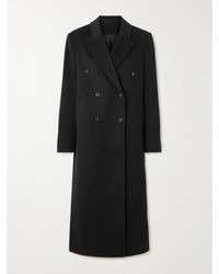 Loulou de Saison - Manteau À Double Boutonnage En Laine Et Cachemire Mélangés Brossés Rosco - Lyst
