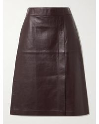 JOSEPH - Sevres Paneled Leather Skirt - Lyst