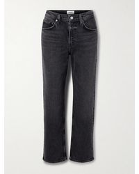 Agolde - Valen Mid-Rise Straight-Leg Jeans - Lyst