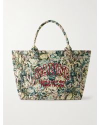 Ganni - Shopper Xxl Reversible Embroidered Jacquard Tote - Lyst