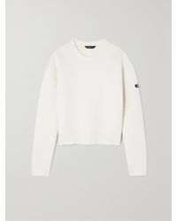 Balenciaga - Pullover Aus Gerippter Wolle Mit Applikation - Lyst