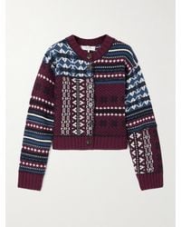Sea - Linea Paneled Fair Isle Merino Wool Cardigan - Lyst