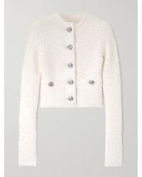 Balenciaga - Verkürzter Cardigan Aus Tweed Aus Einer Baumwollmischung - Lyst