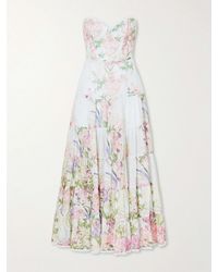 Charo Ruiz - Danny Belted Floral-Print Cotton-Blend Voile Midi Dress - Lyst