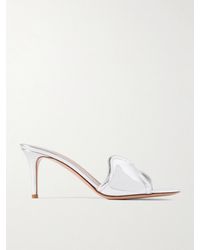 Gianvito Rossi - Lucrezia 70 Mirrored-Leather Mules - Lyst