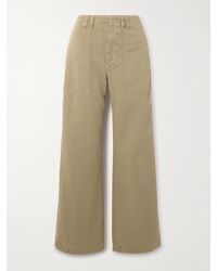 Agolde - Yuna Cotton-Twill Wide-Leg Pants - Lyst