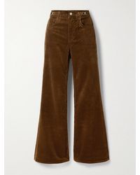 Citizens of Humanity - Kimberly Horsebit-Embellished Stretch-Cotton Corduroy Flared Pants - Lyst