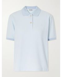 Jil Sander - Logo-Embroidered Cotton-Piqué Polo Shirt - Lyst