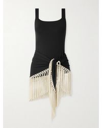 ‎Taller Marmo - Mini Lido Swimsuit And Fringed Pareo Set - Lyst