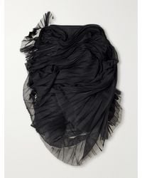 PAULINE DUJANCOURT - Minna Eerie Ruched Tulle Knee-Length Skirt - Lyst
