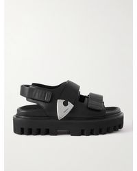McQueen - Leather Platform Sandals - Lyst