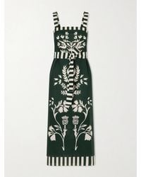 Eres - Lakshya Belted Printed Cotton And Silk-Blend Midi Dress - Lyst