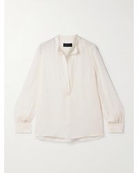 Nili Lotan - Montaine Silk-Georgette Blouse - Lyst