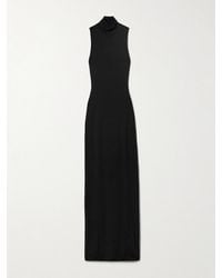 ÉTERNE - Harlow Stretch-Modal Jersey Turtleneck Maxi Dress - Lyst