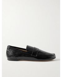 Jamie Haller - Crinkled-Leather Loafers - Lyst