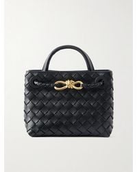 Bottega Veneta - Mini Andiamo Intrecciato Leather Tote - Lyst