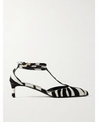 KHAITE - Mia Zebra-Print Calf Hair Pumps - Lyst