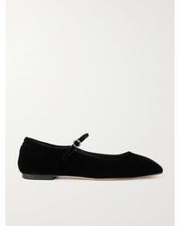 Aeyde - Uma Velvet Mary Jane Ballet Flats - Lyst
