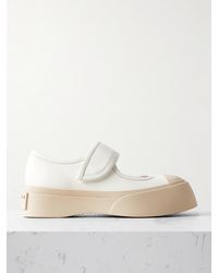 Marni - Pablo Mary-Jane-Sneakers Aus Leder Mit Plateau - Lyst