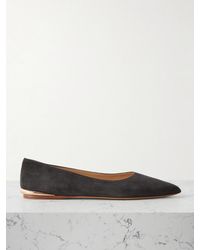Gabriela Hearst - Fleur Suede Ballet Flats - Lyst
