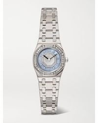 Stephanie Windsor - Audemars Piguet Vintage 1997 Royal Oak 20Mm 18-Karat, Mother-Of-Pearl And Diamond Watch, Ref. No. 67076Bc - Lyst