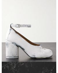 Maison Margiela - Tabi Split-Toe Painted Leather Pumps - Lyst