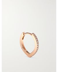 Repossi - Antifer Einzelne Creole Aus 18 Karat Roségold Mit Diamanten - Lyst