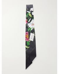 Gucci - Flora Printed Silk-Twill Scarf - Lyst