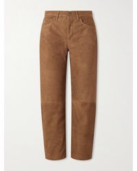 Citizens of Humanity - Miro Suede Barrel-Leg Pants - Lyst