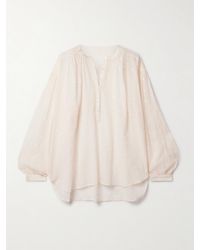 Nili Lotan - Blouse En Voile De Coton À Broderies Neville - Lyst