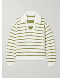 Proenza Schouler - Murphy Striped Cotton And Cashmere-Blend Sweater - Lyst