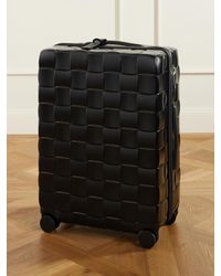 Bottega Veneta - Odyssey Leather-Trimmed Intrecciato Polycarbonate Check-In Suitcase - Lyst