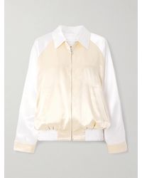 Marni - Appliquéd Two-Tone Satin Bomber Jacket - Lyst