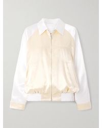 Marni - Appliquéd Two-Tone Satin Bomber Jacket - Lyst