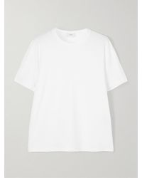 TOTEME - Garderob Tencel Lyocell And Organic Cotton-Blend Jersey T-Shirt - Lyst
