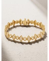 KOLOURS JEWELRY - Hexagon Large 18-Karat Diamond Bracelet - Lyst