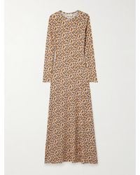 Ulla Johnson - Amari Printed Stretch-Jersey Maxi Dress - Lyst