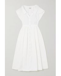 Alexander McQueen - Cotton-poplin Midi Shirt Dress - Lyst