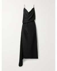 Gucci - Open-Back Asymmetric Silk Crepe De Chine Maxi Dress - Lyst