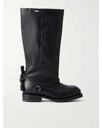 Our Legacy - High Engine Tie-Embellished Leather Knee Boots - Lyst